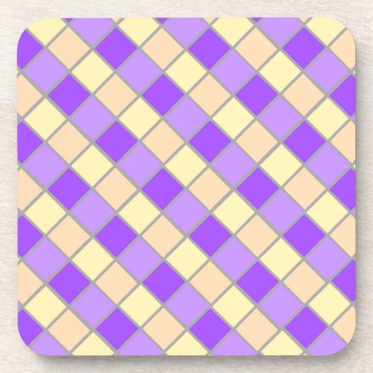 Lilac und Peach Getränkeuntersetzer (Vorderseite)