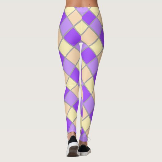 Lilac und Peach Leggings (Rückseite)
