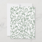 Lilac- und Peach-Rose, Arch-Brautparty Einladung (Rückseite)