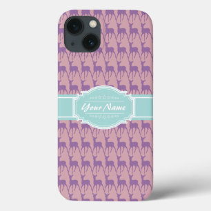 Lilac und Rosa Hirsch, Personalisierter Name der P Case-Mate iPhone Hülle