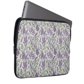 Lilac und Sage Blumendecoupage Laptopschutzhülle (Vorne Rechts)
