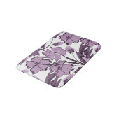 Lilac und violette Blume. Badematte (Schrägansicht)