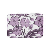 Lilac und violette Blume. Badematte (Vorderseite)