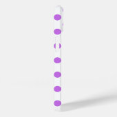 Lilac- und Weißpolka-Punkte Case-Mate iPhone Hülle (Rückseite / Rechts)