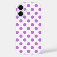 Lilac- und Weißpolka-Punkte