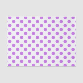 Lilac- und Weißpolka-Punkte Seidenpapier