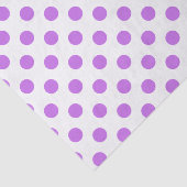 Lilac- und Weißpolka-Punkte Seidenpapier (Ausschnitt)