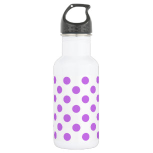 Lilac- und Weißpolka-Punkte Trinkflasche