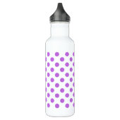 Lilac- und Weißpolka-Punkte Trinkflasche (Links)