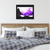 Lilac Valley Canvas Print Leinwanddruck (Insitu (Schlafzimmer))