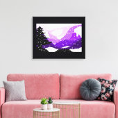 Lilac Valley Canvas Print Leinwanddruck (Insitu (Wohnzimmer))