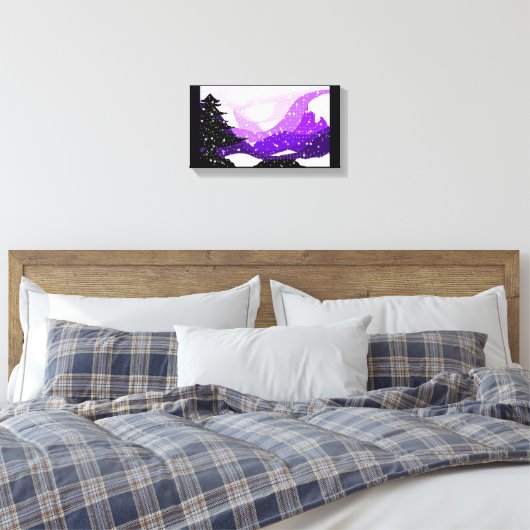 Lilac Valley Canvas Print Leinwanddruck (Insitu (Schlafzimmer))