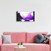 Lilac Valley Canvas Print Leinwanddruck (Insitu (Wohnzimmer))