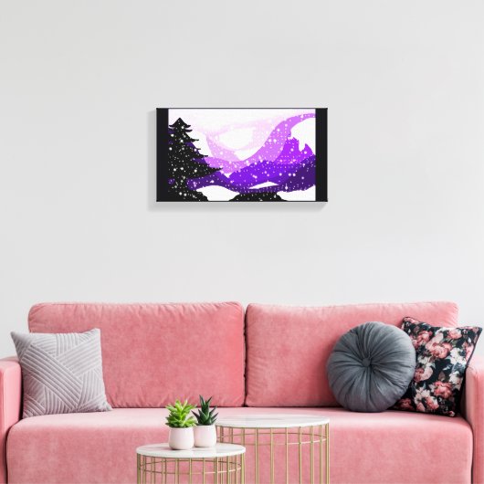 Lilac Valley Canvas Print Leinwanddruck (Insitu (Wohnzimmer))