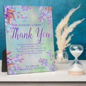 Lilac Vergiss-me-not-Blume vielen Dank Fotoplatte (Seite)