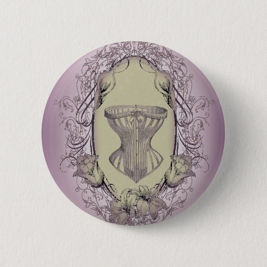 Lilac Vintages Steampunkbriefe Viktorianisches Kor Button (Vorderseite)
