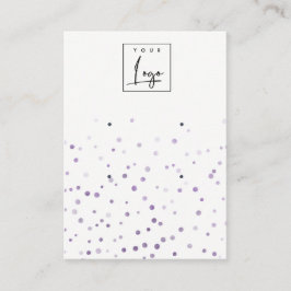 Lilac Watercolor Confetti 2 Studiovorführung Visitenkarte