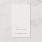 Lilac Watercolor Confetti Bow Hair Clip Display Visitenkarte (Rückseite)