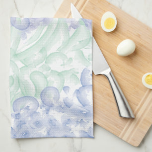 Lilac Watercolor Design Geschirrtuch