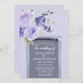 Lilac Watercolor Einladung (Vorne/Hinten)