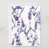 Lilac Watercolor Fantastisches Brautparty Einladung (Rückseite)