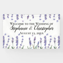 Lilac Watercolor Hochzeit bei schöner Aussicht