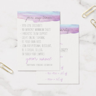 Lilac Watercolor Join/Party-Karten