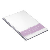 Lilac Watercolor Splash Personalisiertes Notebook Notizblock (Rechte Seite)