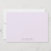 LILAC WAVES | GEBURTSANKÜNDIGUNG ANKÜNDIGUNG (Rückseite)