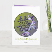 Lilac Wedding and Event Announcement Card Ankündigung (Rückseite)