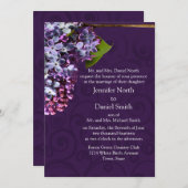 Lilac Wedding Einladung (Vorne/Hinten)