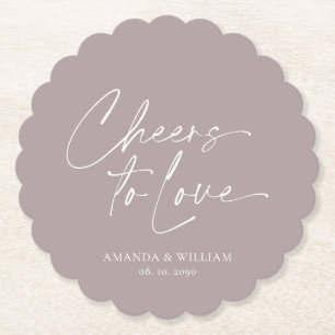 Lilac Wedding Paper Untersetzer - Beifall für die 