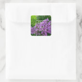 Lilac Wedding Quadratischer Aufkleber (Tasche)