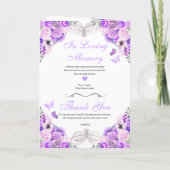 Lilac Western Charro Bi-Fold Quinceanera Einladung (Rückseite)