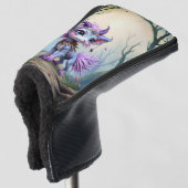Lilac Whisper – Enchanted Forest Guardian. Golf Headcover (3/4 Vorderseite)