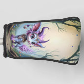 Lilac Whisper – Enchanted Forest Guardian. Golf Headcover (Vorderseite)