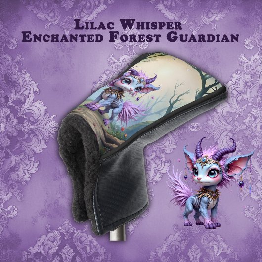 Lilac Whisper – Enchanted Forest Guardian. Golf Headcover