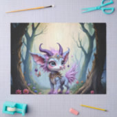 Lilac Whisper – Enchanted Forest Guardian. Seidenpapier (Basteln)