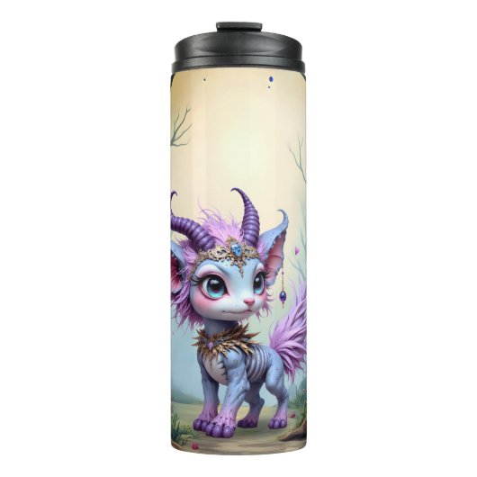 Lilac Whisper – Enchanted Forest Guardian. Thermosbecher (Vorderseite)