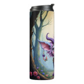 Lilac Whisper – Enchanted Forest Guardian. Thermosbecher (Nach links gedreht)