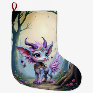 Lilac Whisper – Enchanteter Waldhüter.  Großer Weihnachtsstrumpf