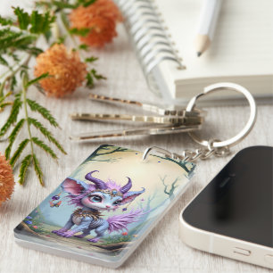 Lilac Whisper – Enchanteter Waldhüter. Schlüsselanhänger