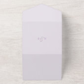 Lilac Whisper Spring Summer Wedding All In One Einladung (Außenbereich)