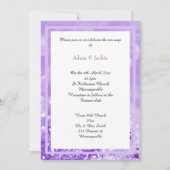 LILAC WHITE LAYER BOKEH PRINT WEDING INVITATION EINLADUNG (Vorderseite)