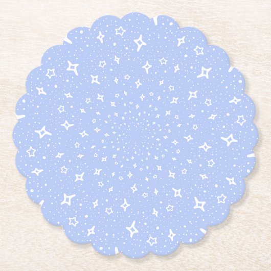 Lilac white stars kosmos Universum Astronomie lila Untersetzer (Vorderseite)