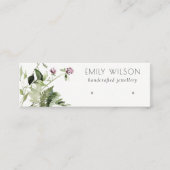 Lilac Wild Floral Fern Bunch Stuhl Earring Display Mini Visitenkarte (Vorderseite)