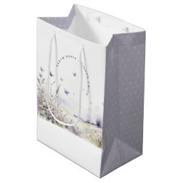 Lilac Wildblume Butterfly Field Landscape Wedding Mittlere Geschenktüte