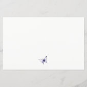 Lilac Wildblume Butterfly Garden Admin Card (Rückseite)
