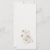 Lilac Wildblume Fern Botanical Wedding Menu Card Einladung (Rückseite)