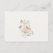 Lilac Wildblume Fern Botanische Hochzeitsempfehlun Begleitkarte (Rückseite)